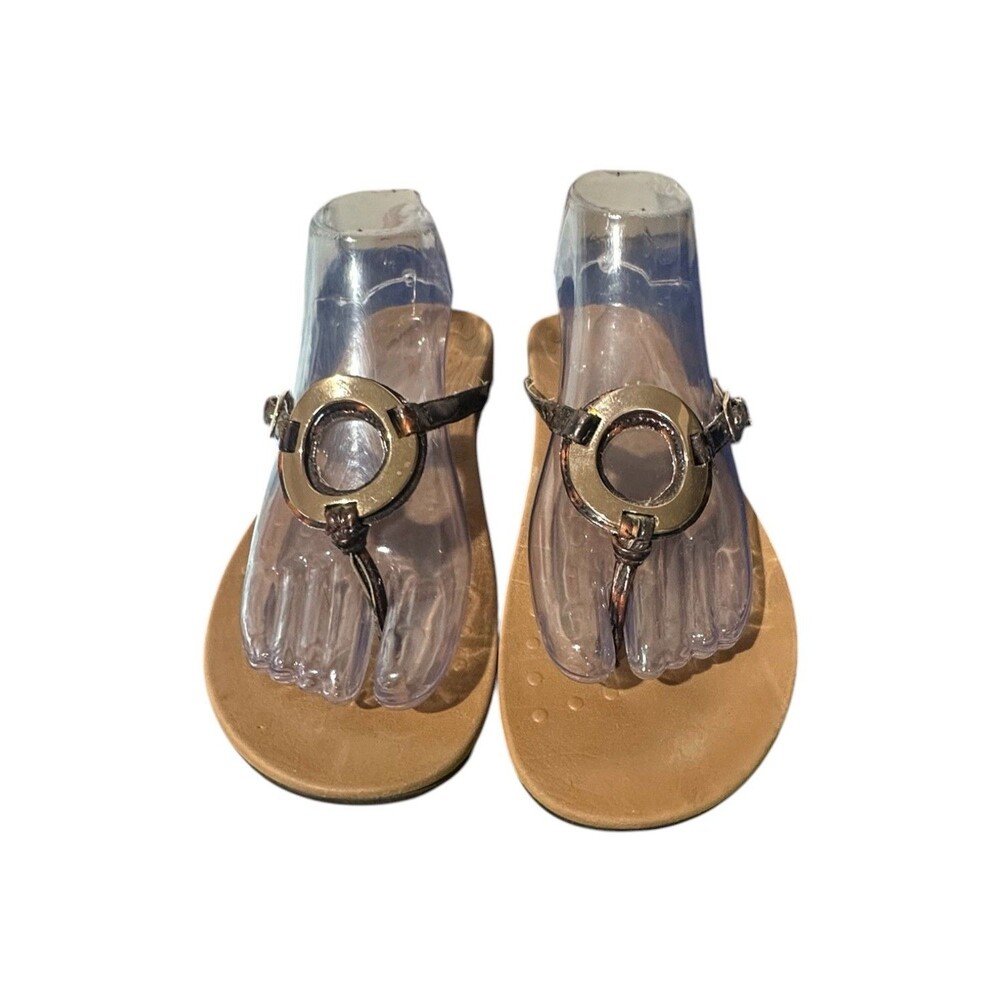 Vionic Karina Snake Skin Arch Support Thong Sandals Flip Flop Women’s Size 8